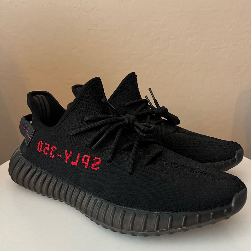 Adidas Yeezy Boost 350 V2 Black Red Sneakers